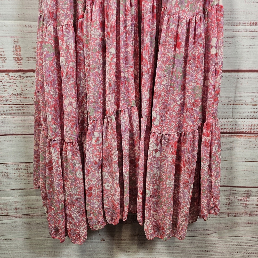 Free People Feeling Groovy Pink Floral maxi dress - Picture 15 of 16
